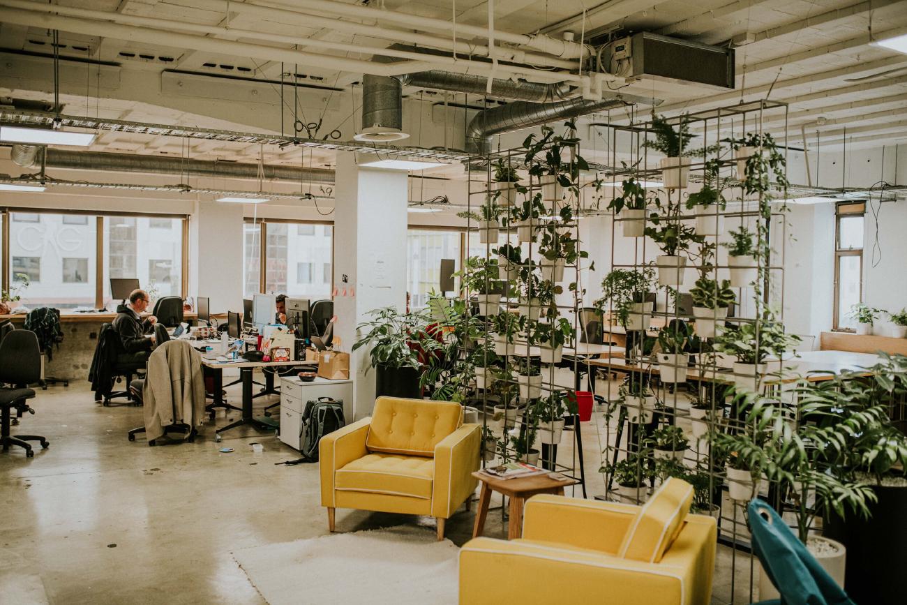 Credenza co-working space